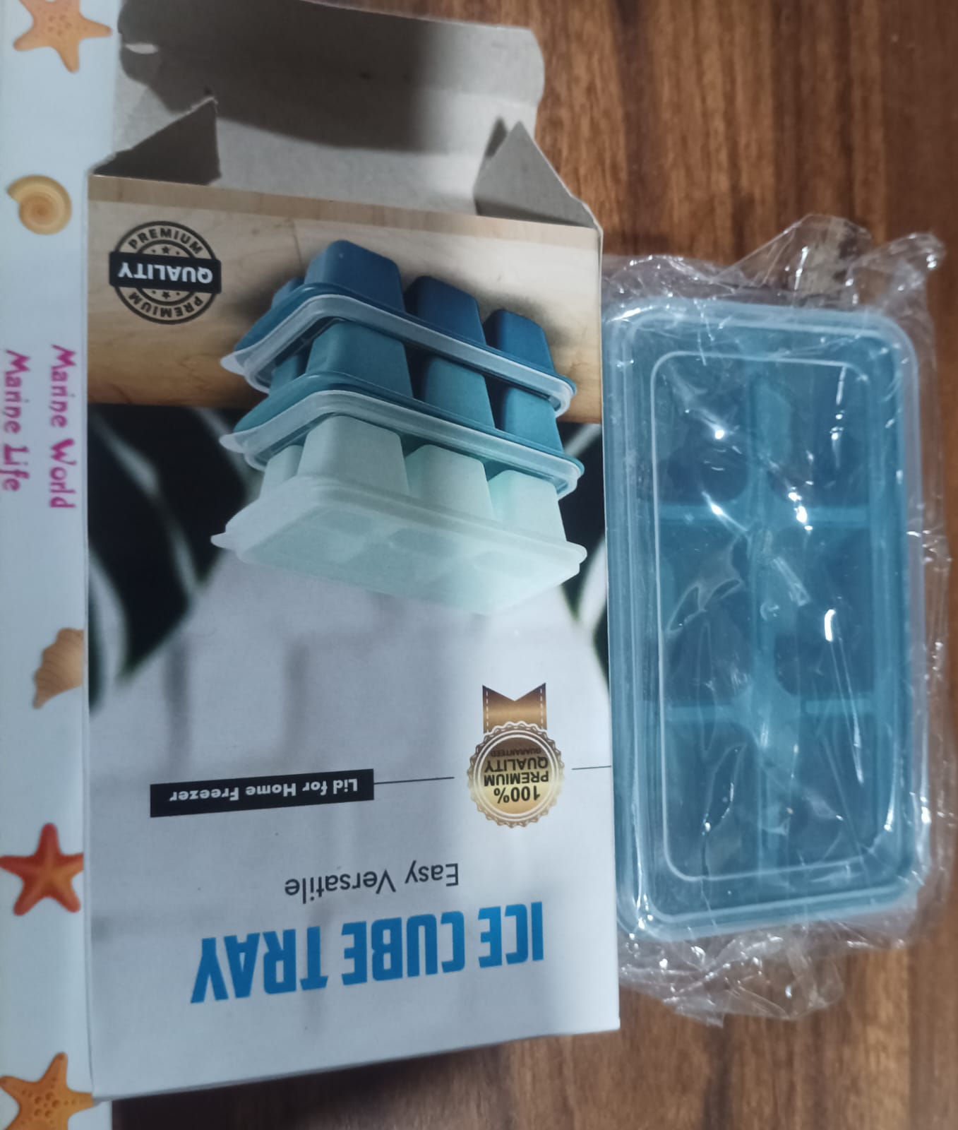 6 Grid Silicone Ice Tray Used In All Kinds Of Places Like Household Kitchens (1 Pc)