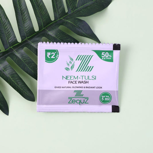 Zequz Neem & Tulsi Herbal Face Wash Sachet (5 ML / 1 Pc)
