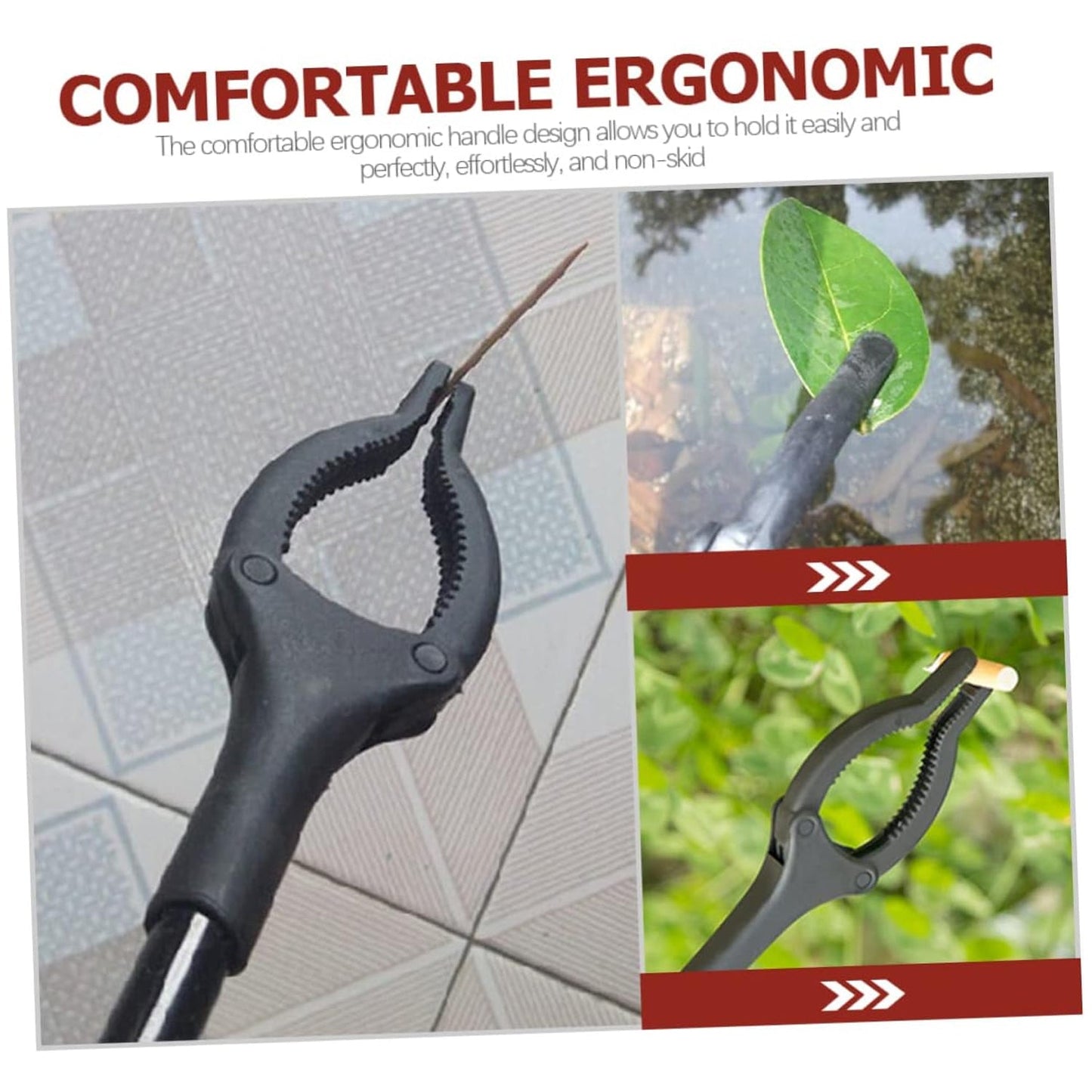 Extra Long Trash Picker – Rotating Grip Arm for Cleaning & Garden Assistance
