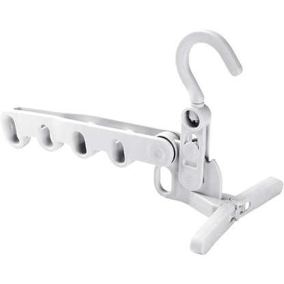 5-Hole Foldable Clothes Hanger – Robust, Space-Saving Travel Rack