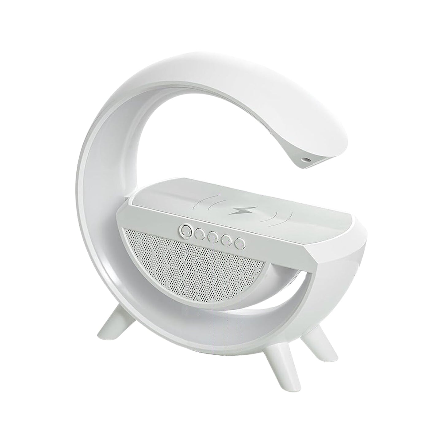 3-in-1 Multi-Function LED Night Lamp with Bluetooth Speaker, Wireless Charging, for Bedroom for Music, Party and Mood Lighting - Perfect Gift for All Occasions blootuth speaker (Media Player)