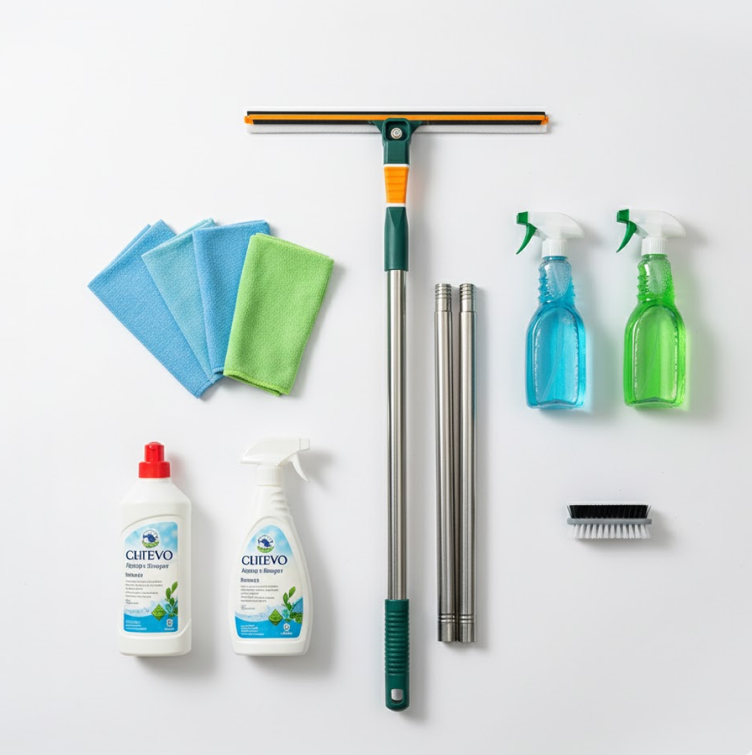 3-in-1 Glass Wiper – Multi-Surface Cleaner for Home & Office