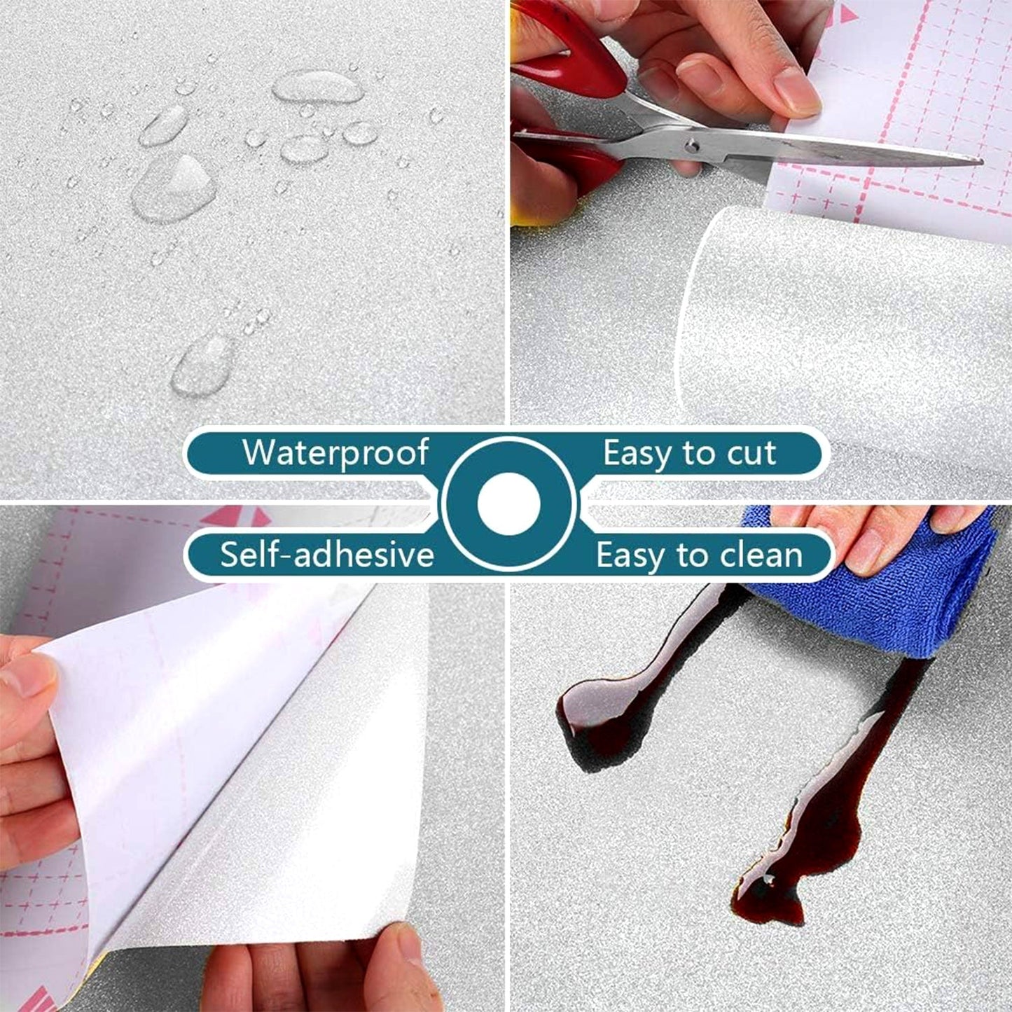 Self-Adhesive Vinyl Wallpaper Roll 45cm x 10m (1 Pc)