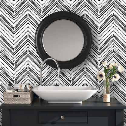 Waterproof Chevron Pattern Wall Sticker