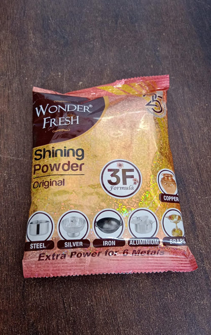 Shining Powder Cleans Polishes Copper Brass Silver Aluminum Iron Steel Removes 200 GM